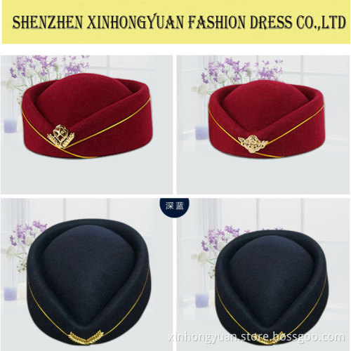 Fashion Stewardess Women Wool Winter Hat 2015